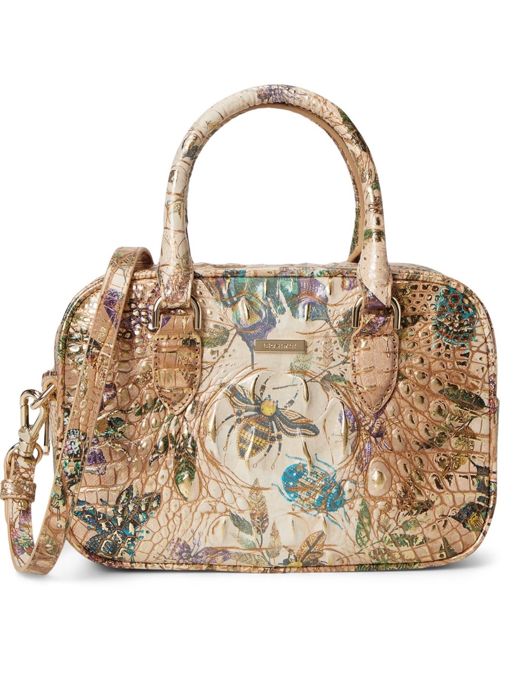 Brahmin Mara Hill Garden Melbourne Leather Satchel